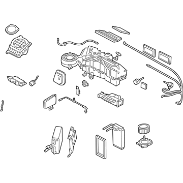 Ford 2L1Z-19B555-EA Evaporator And Housing