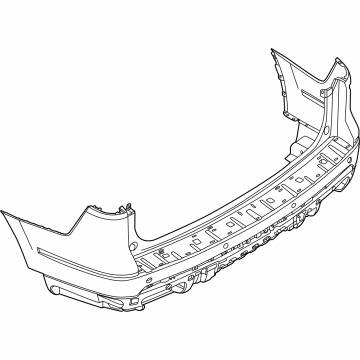 Lincoln Navigator Bumper Cover - NL7Z-17K835-BAPTM