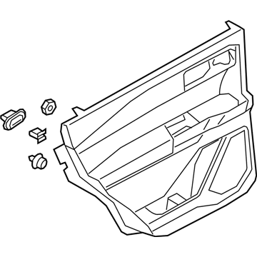 Ford LB5Z-7827406-AB Panel - Door Trim Lower