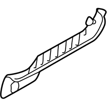 5L8Z-7813229-AAC Ford Scuff Plate, Rear Driver Side Illustration 1 of 1