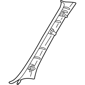 6L8Z-7803598-AAB Ford Windshield Pillar Trim, Passenger Side Illustration 1 of 1