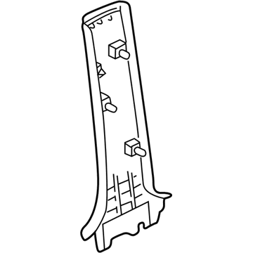 Ford YL8Z-7824357-AAA Center Pillar Trim, Lower Driver Side YL8Z-7824357-AAA Ford Center Pillar Trim, Lower Driver Side Illustration 1 of 1