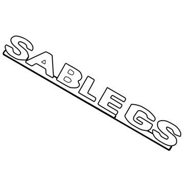 Mercury YF4Z-7442528-BA Name Plate - Self Adhesive