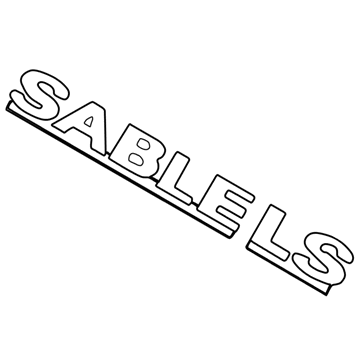 Mercury 2F4Z-7442528-BA Name Plate