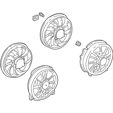 Mercury YF1Z-8C607-BD Fan And Motor Assembly