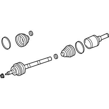 Ford AL1Z-3A427-B Shaft - Front Axle