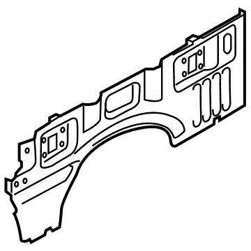 Ford LC3Z-9827865-B Panel Assembly - Body Side Inner LC3Z-9827865-B Ford Panel Assembly - Body Side Inner Illustration 1 of 1