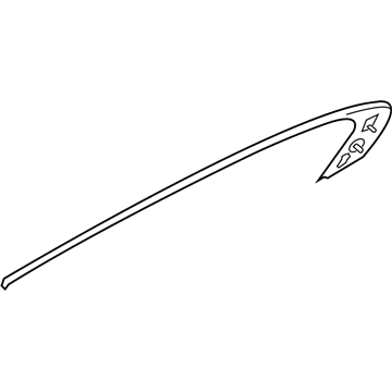 Lincoln 8A5Z-54255A60-A Moulding - Door Window Frame