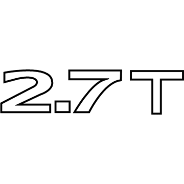 Ford FA1Z-5842528-K Nameplate FA1Z-5842528-K Ford Nameplate Illustration 1 of 1