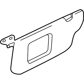 YF1Z5404104DAB Ford Sunvisor, Passenger Side Illustration 1 of 1