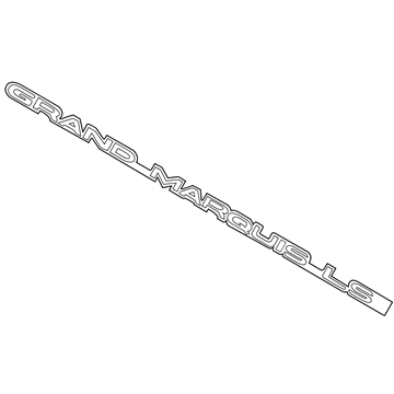 Mercury 4W3Z-5442528-BA Name Plate