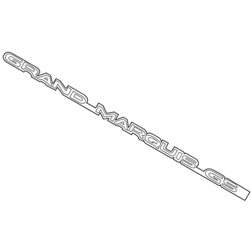 Mercury 4W3Z-5442528-AA Name Plate