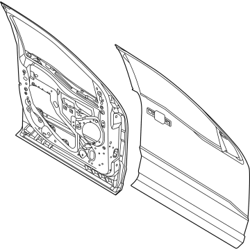 Ford ML3Z-1620124-E Door Assembly - Front ML3Z-1620124-E Ford Door Assembly - Front Illustration 1 of 1
