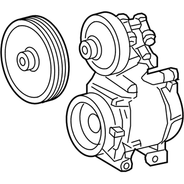 Lincoln XW4Z-3A674-GBRM Remanufactured Pump Assembly - Power Steering