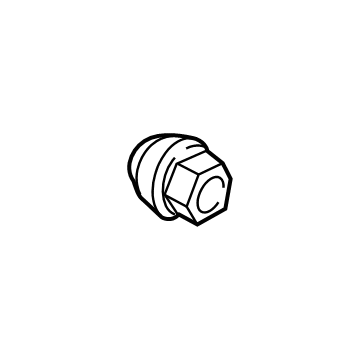 Ford ACPZ-1012-B Nut - Wheel