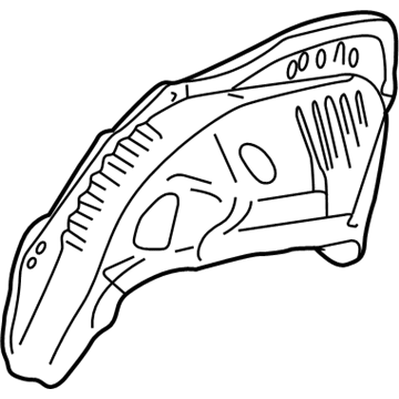 Ford F6DZ-7427887-A Inner Wheelhouse, Rear Driver Side F6DZ-7427887-A Ford Inner Wheelhouse, Rear Driver Side Illustration 1 of 1