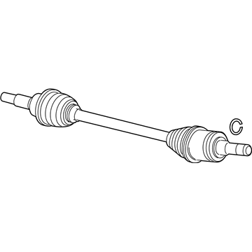 Ford BT4Z-4K139-A Shaft Assembly - Rear Axle