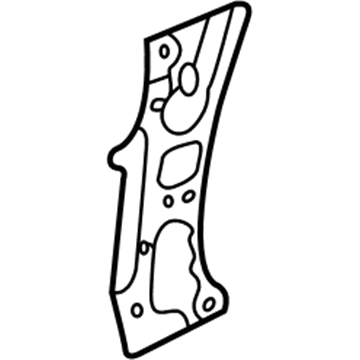 YL8Z-7802038-AB Ford Cowl Side Panel, Passenger Side Illustration 1 of 1