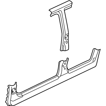 Ford YL8Z-78211A10-BA Rocker Panel, Passenger Side YL8Z-78211A10-BA Ford Rocker Panel, Passenger Side Illustration 1 of 1