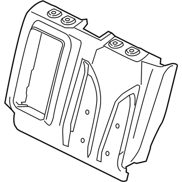 Ford EJ7Z-7866801-A Seat Back Pad, Rear Driver Side EJ7Z-7866801-A Ford Seat Back Pad, Rear Driver Side Illustration 1 of 1