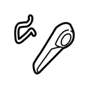 Ford EJ7Z-7862419-AB Adjust Handle, Driver Side EJ7Z-7862419-AB Ford Adjust Handle, Driver Side Illustration 1 of 1