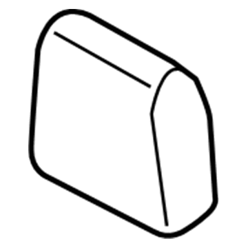 Ford EJ7Z-78501A05-AA Headrest Cover, Rear Driver Side EJ7Z-78501A05-AA Ford Headrest Cover, Rear Driver Side Illustration 1 of 1