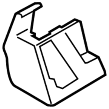 EJ7Z-7861748-AA Ford Front Insulator, Black, Passenger Side Illustration 1 of 1