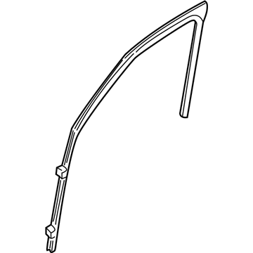 Mercury YL8Z-7821546-BAA Run - Door Glass