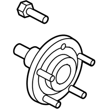 Ford 6L8Z-1109-AA Hub Assembly - Wheel