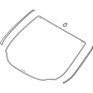 Ford CJ5Z-7803100-A Glass - Windscreen