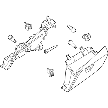 Ford CK4Z-6106010-AB Compartment - Glove Box - Co-Driver