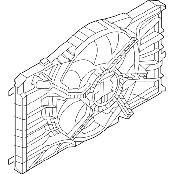 Ford LJ9Z-8C607-A Motor And Fan Assembly - Engine Cooling