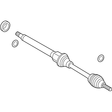 Ford D1BZ-3B436-B Shaft - Front Axle