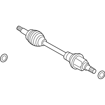 Ford D1BZ-3B437-B Shaft - Front Axle