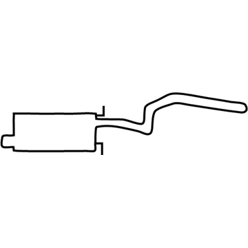 Lincoln 6W1Z-5230-BA Muffler Assembly - Centre And Rear