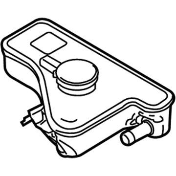 Ford BE5Z-8A080-C Tank Assembly - Radiator Overflow
