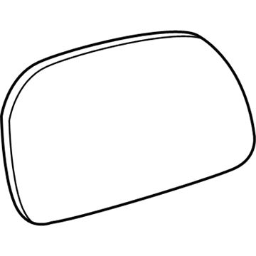 Ford F81Z-17K707-AA Glass Assembly - Rear View Outer Mirror