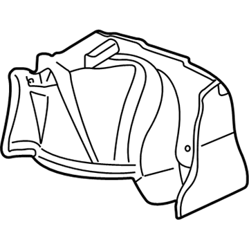 Mercury 4F4Z-5445422-AAA Carpet - Rear Quarter Panel