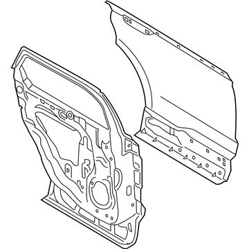 Lincoln KA1Z-5824631-A Door Assembly - Rear