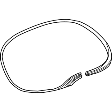 Mercury F6DZ-7442084-A Weatherstrip - Back