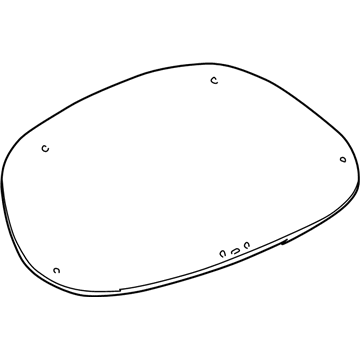Mercury F6DZ-7442006-B Glass - Back Window