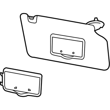Ford BB5Z-7804104-AA Visor Assembly - Sun