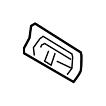 6E5Z-5463874-AAA Ford Latch Cover, Rear Illustration 1 of 1