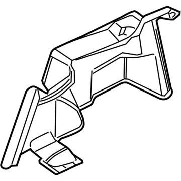 9E5Z-5445422-DA Ford Side Trim Panel, Rear Passenger Side Illustration 1 of 1