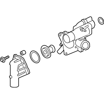Ford HL3Z-8A586-C Connection Water Outlet