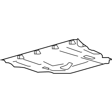 Ford FT4Z-6P013-A Under Cover, Front Outer Driver Side FT4Z-6P013-A Ford Under Cover, Front Outer Driver Side Illustration 1 of 1