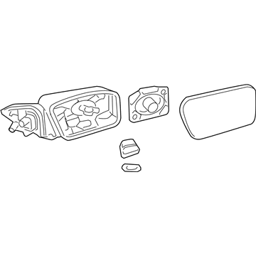 Mercury 6E5Z-17682-A Mirror Assembly - Rear View Outer