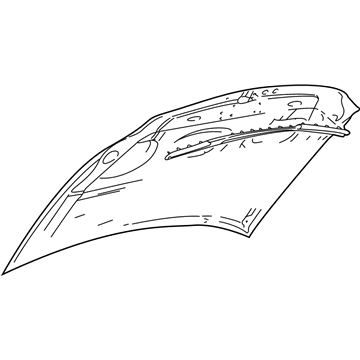 Ford F65Z-16612-AL Hood Assembly