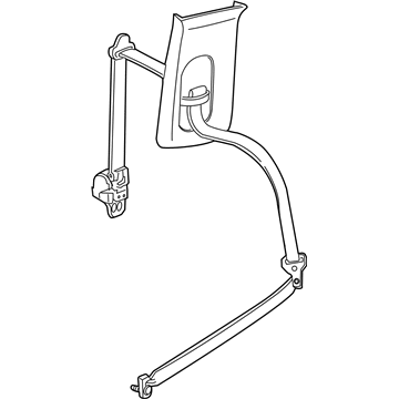 Mercury 7L2Z-78611B69-AF Seat Belt Assembly