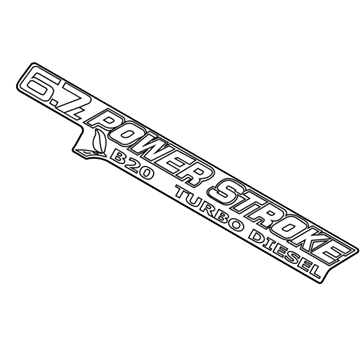 Ford FC3Z-2520000-A Decal, Front FC3Z-2520000-A Ford Decal, Front Illustration 1 of 1